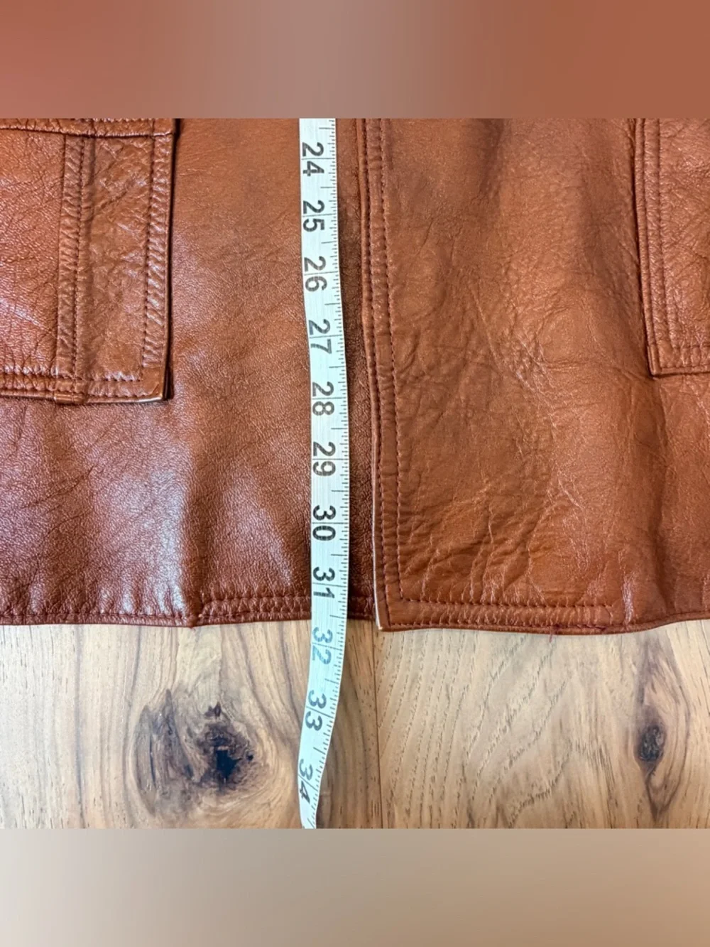 Vintage Tony’s Genuine Brown Leather Jacket Made in Mexico 70s Wide Lapel Unisex